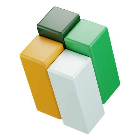 棒グラフ  3D Icon