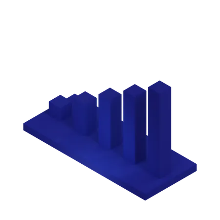 棒グラフ  3D Icon