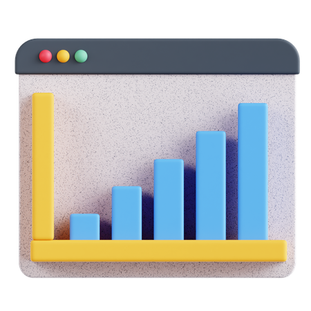 막대 차트  3D Icon