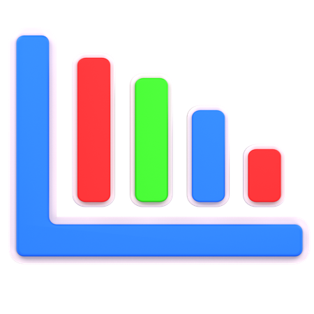 막대 차트  3D Icon