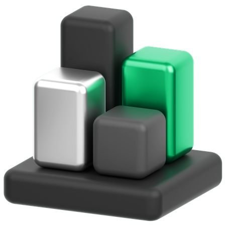Bar Chart  3D Icon