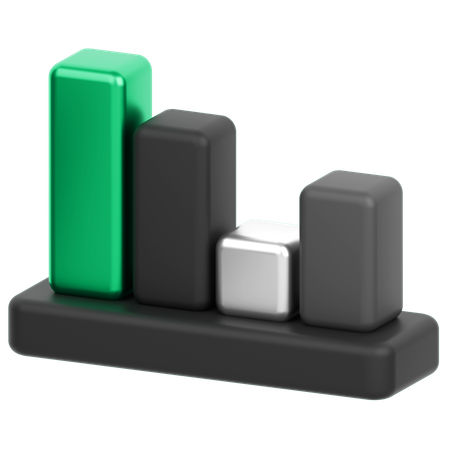 Bar Chart  3D Icon