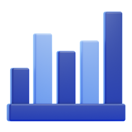Bar Chart  3D Icon