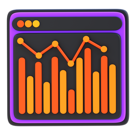 막대 차트  3D Icon