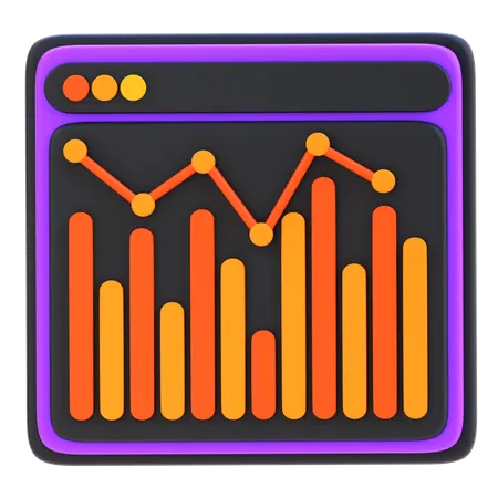 막대 차트  3D Icon