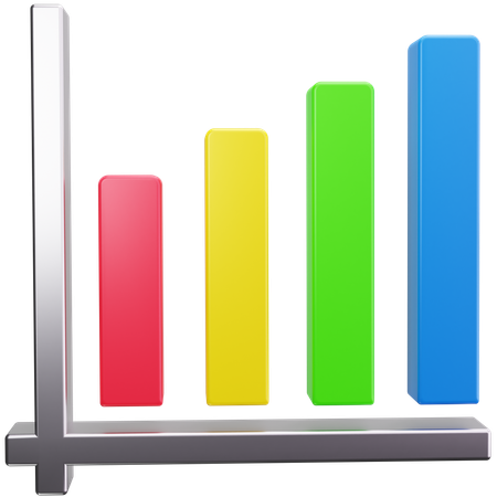Bar Chart  3D Icon