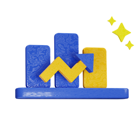 Bar Chart  3D Icon