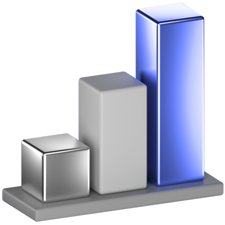 Bar Chart  3D Icon