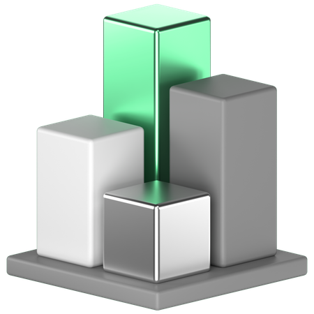 Bar Chart  3D Icon