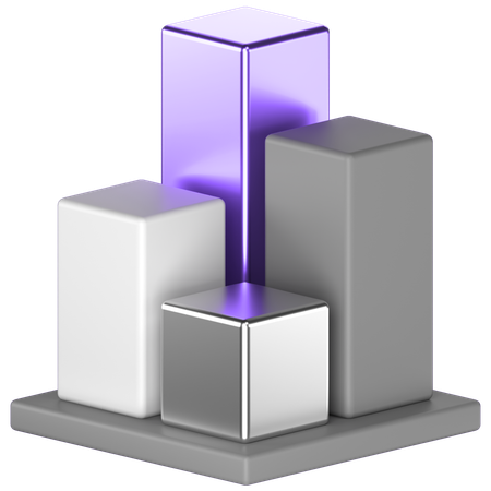 Bar Chart  3D Icon
