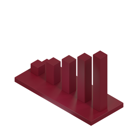 Bar Chart  3D Icon