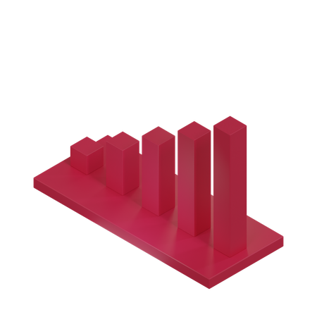 Bar Chart  3D Icon