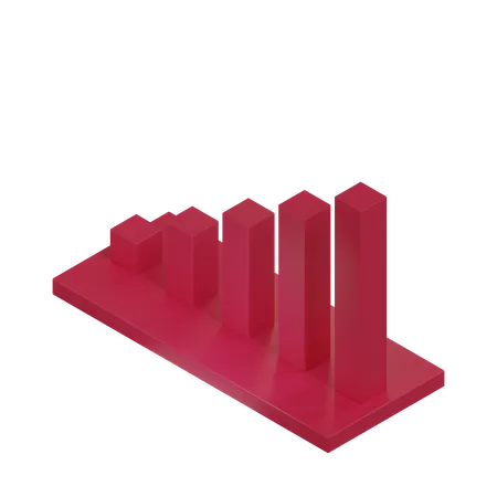 Bar Chart  3D Icon