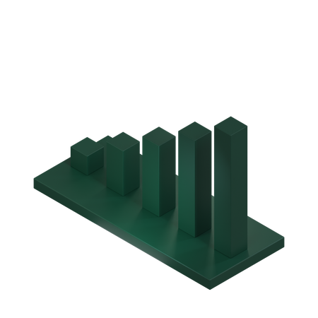 Bar Chart  3D Icon