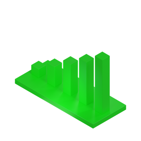 Bar Chart  3D Icon