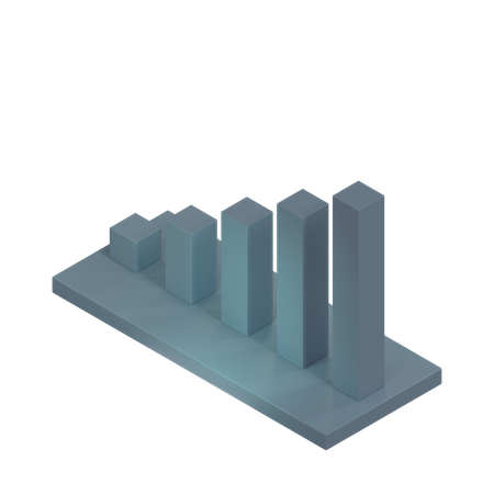 Bar chart  3D Icon