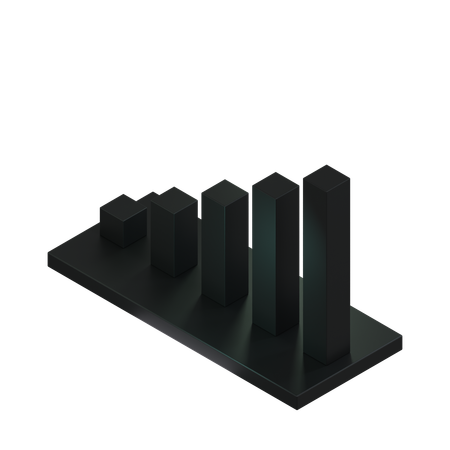 Bar Chart  3D Icon