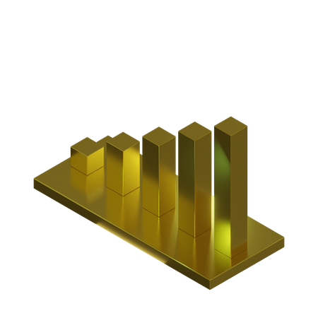 Bar Chart  3D Icon