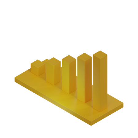 Bar Chart  3D Icon