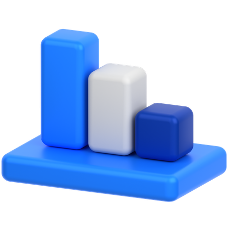 Bar Chart  3D Icon