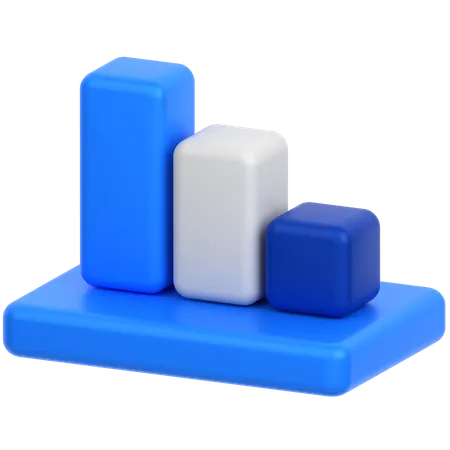 Bar Chart  3D Icon