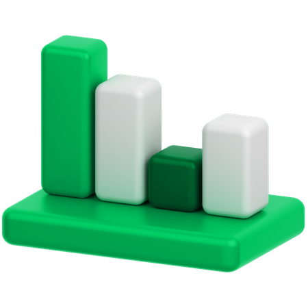 Bar Chart  3D Icon