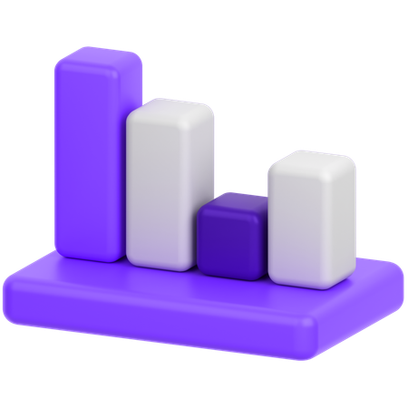 Bar Chart  3D Icon