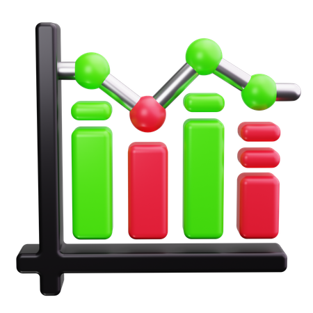 Bar Chart  3D Icon