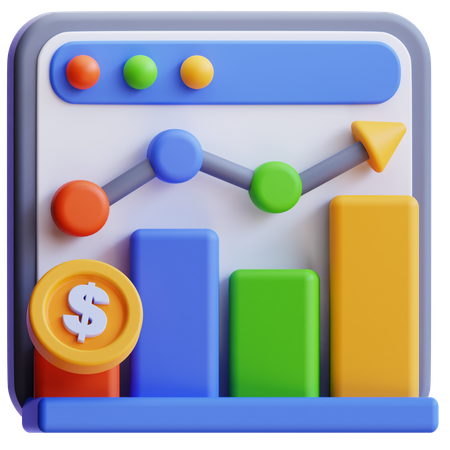 Bar Chart  3D Icon