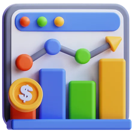 Bar Chart  3D Icon