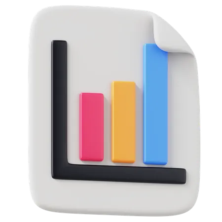 Bar Chart  3D Icon