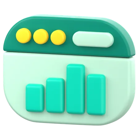 Bar Chart  3D Icon