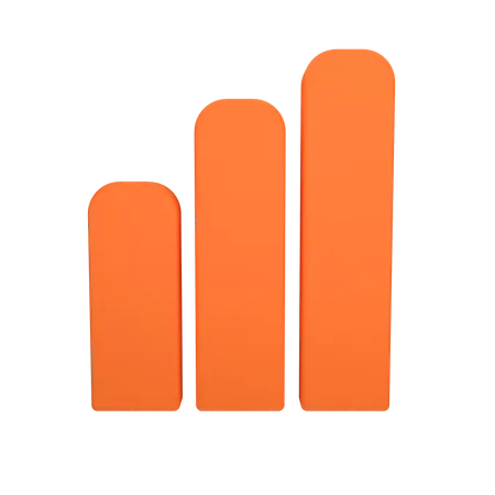 Bar Chart  3D Icon