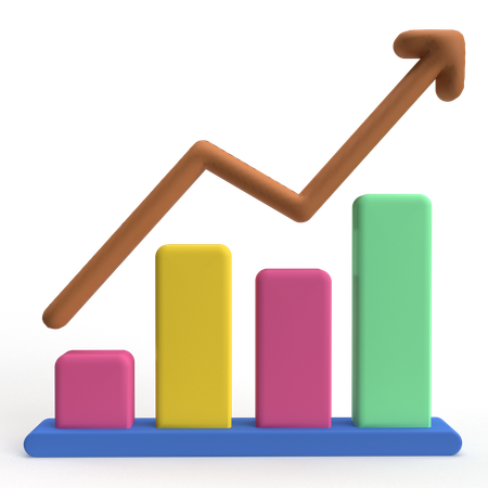 Bar Chart  3D Icon