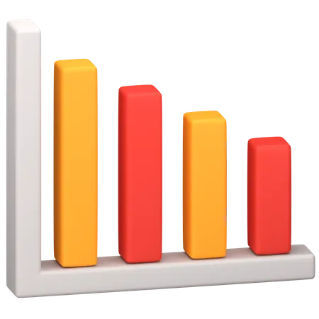 Bar Chart  3D Icon