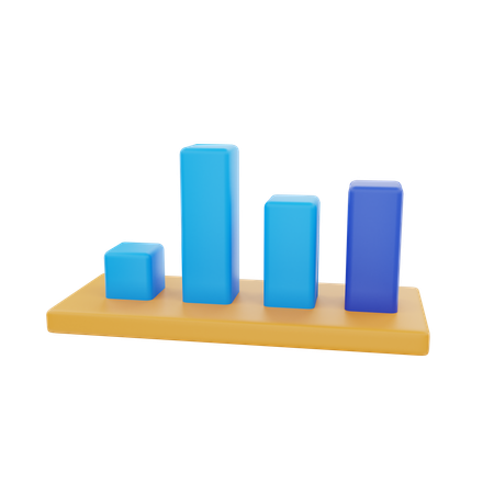 Bar Chart  3D Icon