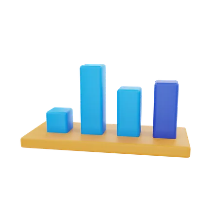 Bar Chart  3D Icon