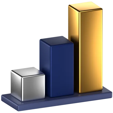 Bar Chart  3D Icon