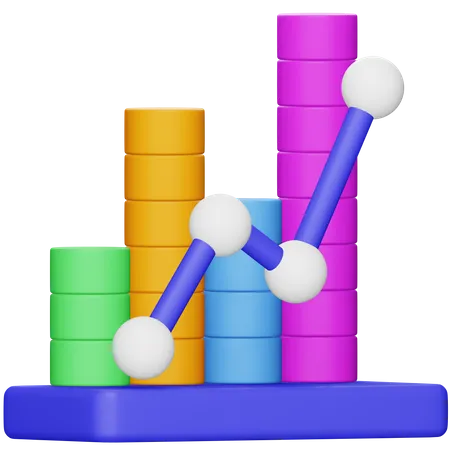 Bar Chart  3D Icon