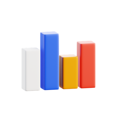 Bar Chart  3D Icon