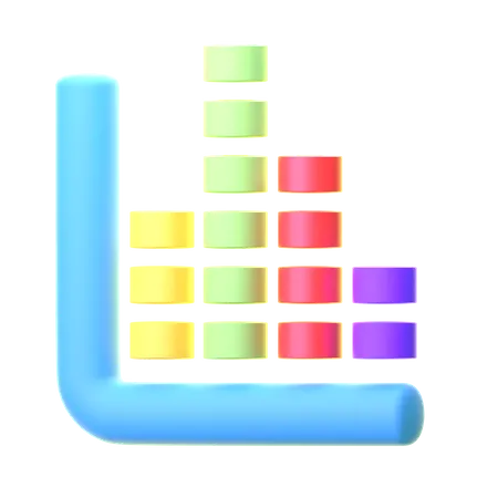 Bar Chart  3D Icon