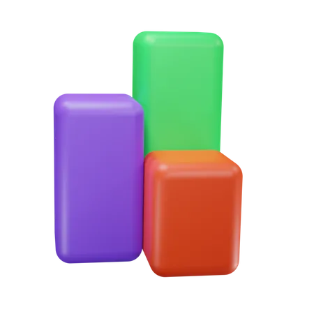 Bar Chart  3D Icon