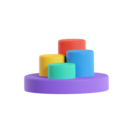 Bar Chart  3D Icon