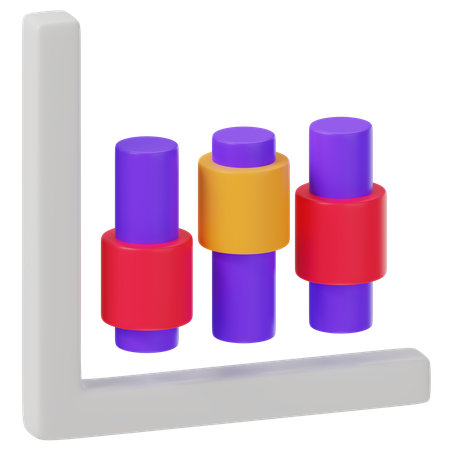 Bar Chart  3D Icon