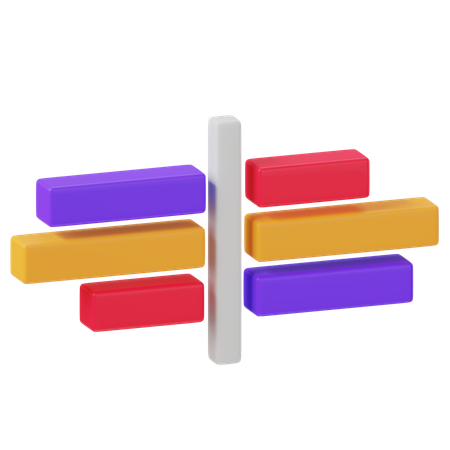 Bar Chart  3D Icon