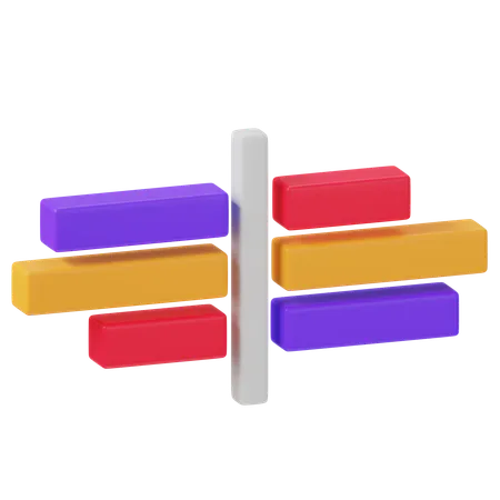 Bar Chart  3D Icon