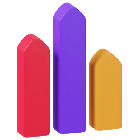 Bar Chart  3D Icon