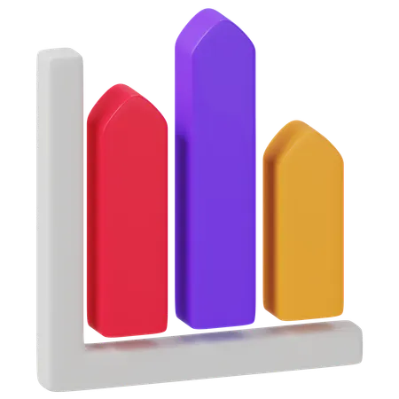 Bar Chart  3D Icon