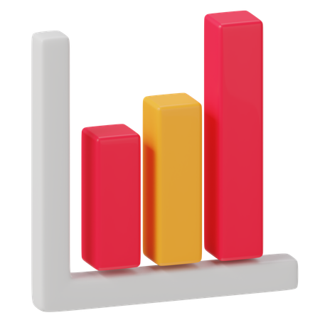 Bar Chart  3D Icon