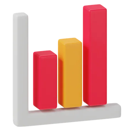 Bar Chart  3D Icon